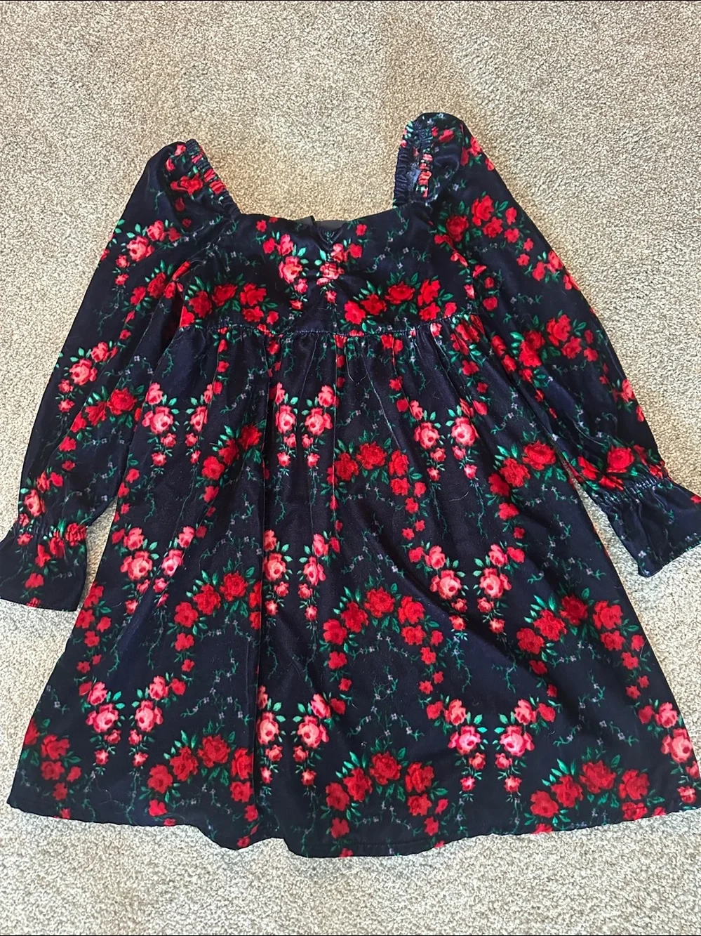 Girl’s Velvet Dress